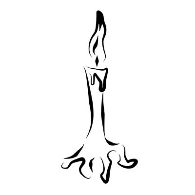 Lighting Candle Foot Design Water Transfer Temporary Tattoo(fake Tattoo) Stickers NO.10779